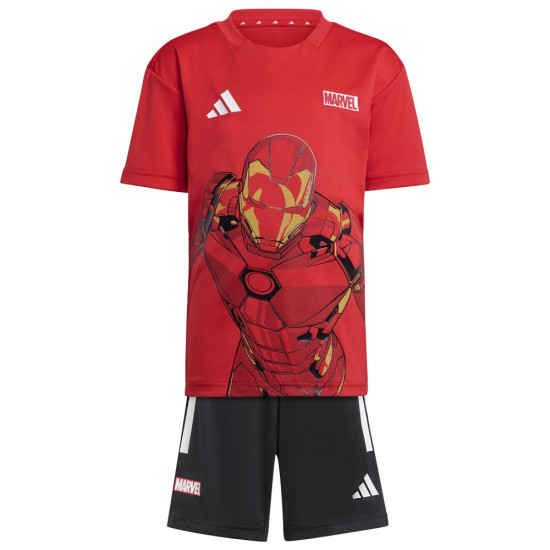 Adidas Παιδικό σετ Marvel Iron Man Tee and Shorts Set